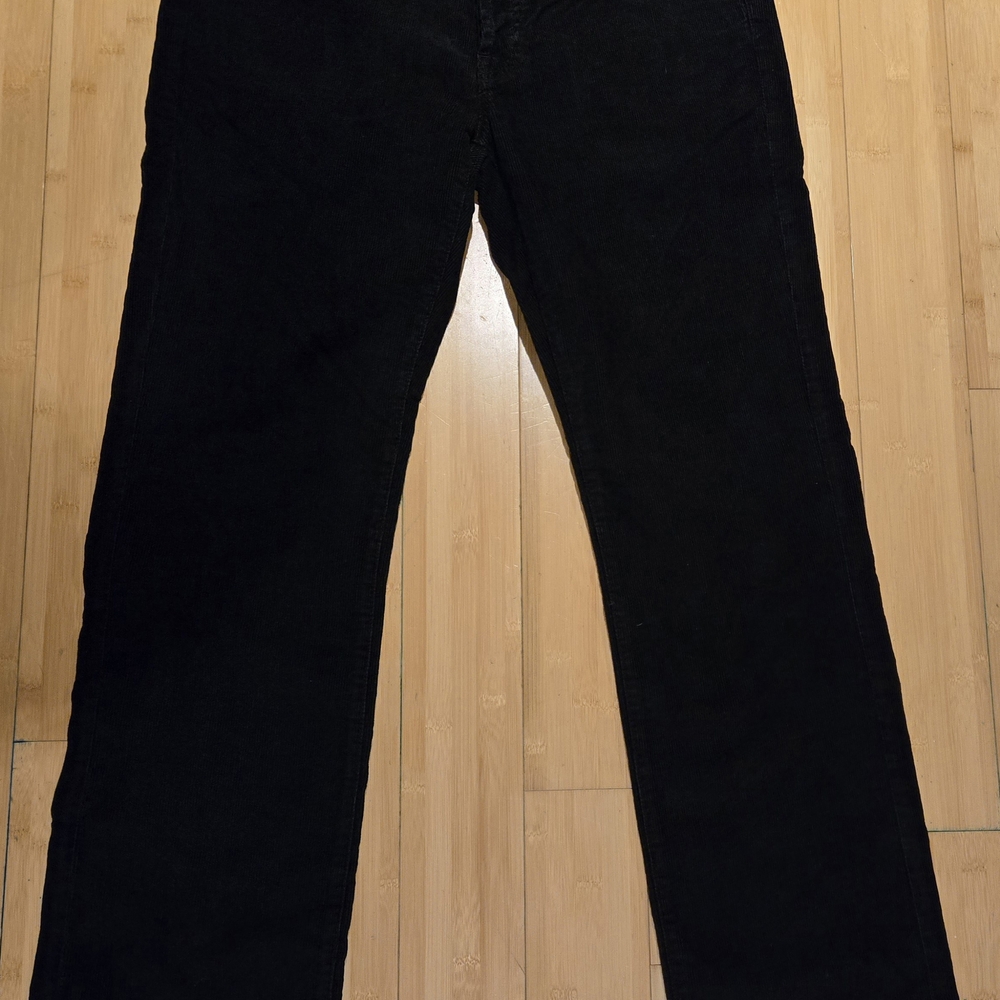 7 For All Mankind Men's Black Corduroy Pants